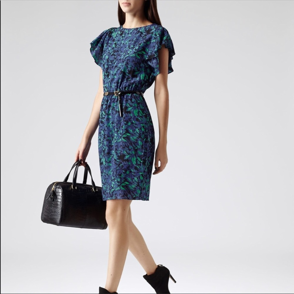 Reiss Blue Floral Dress